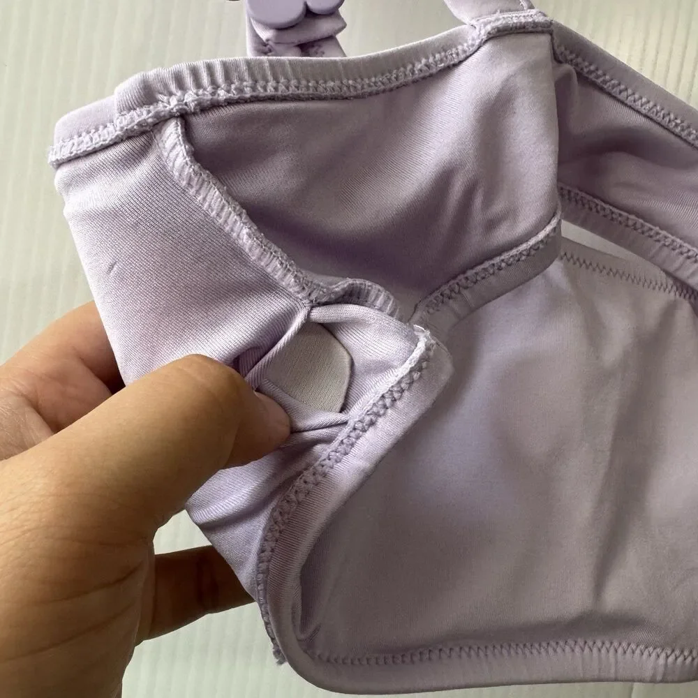Kate Spade New York Swim Bikini Top Frozen Lilac Size L Women’s